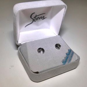Moon and star earrings